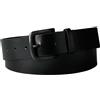 Calvin Klein Uomo Cintura Round Buckle Tumbled 3,5 cm in Pelle, Nero (Black/Matte Black), 115 cm