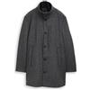 TOM TAILOR Uomo 1049395 Cappotto di Lana 30500-Dark Grey Black Herringbone, 5XL, 30500 - A Spina di Pesce, Colore: Grigio Scuro, 5XL