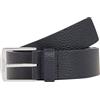Calvin Klein Cintura Uomo Ck Casual 35mm in Pelle, Blu (Ck Navy Pebble), 85 cm
