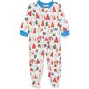 Amazon Essentials Disney | Marvel | Star Wars Pigiami con Piedi Attillati in Cotone Unisex Bimbi, Star Wars Mando Winter - Sleep & Play, 0-3 mesi