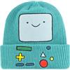 Concept One Adventure Time Beanie Hat, BMO Cosplay Cuff Winter Knit cap, Verde Acqua, Taglia Unica, Verde Acqua, Taglia Unica