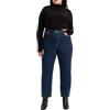 Levi's Ribcage Straight Ankle Jeans, Salsa Dark Stone, 23W / 29L Donna