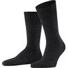 FALKE Airport Plus M So lana cotone tinta unita 1 paio, Calzini Uomo, Grigio Anthracite Melange 3080, 41-42