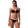 Calvin Klein Donna Reggiseno a Mezza Coppa Lightly Lined con Fascia con Logo, Nero (Black), 32B