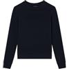 Armani Exchange Long Sleeve Round Collar Front Logo Maglia di Tuta Donna (Pacco da 1)