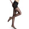 FALKE Invisible Deluxe Shaping 8 DEN W Ti ultra-trasparenti velati con effetto modellante 1 pezzo, Collant Donna, Nero Black 3009, M