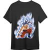 Comic Studio Dragon Ball Super Maglietta | Licenza Ufficiale | Goku Ultrainstinkt | Nero |M T-Shirt, M Unisex