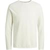 JACK & JONES JJEHILL KNIT CREW NECK NOOS, Maglione, Uomo, Cloud Dancer, XS