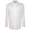 Seidensticker Camicia da Uomo, vestibilità Normale, Facile da Stirare, Colletto Kent, Maniche Extra Lunghe, 100% Cotone, Bianco, 49