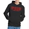 Stranger Things Retro Drippy Logo Felpa con Cappuccio Unisex, Nero, XL