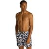 Calvin Klein Uomo Pantaloncino da Bagno Medium Drawstring-Print da Legare, Multicolore (CK Layered Floral Black AOP), XL