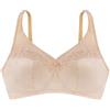 Dorina Reggiseno Minimizzatore Teagan Donna - Senza Ferretto, Non Imbottito, Copertura Completa, Spalline Regolabili Extra Larghe, Supporto Posteriore a U in Power Mesh, Design in Raso e Pizzo, Beige