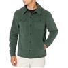 Amazon Essentials Giacca Camicia Invernale in Pile Polare a Maniche Lunghe Uomo, Verde Scuro, M
