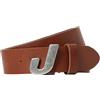 JACK & JONES Bestseller A/S Jacjones J Cintura in pelle da uomo, cognac, 90, cognac