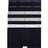 Tommy Hilfiger Uomo Pantaloncini Boxer Confezione da 5 in Cotone, Nero (des Sky/Antique Silver/White), S