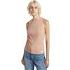 G-STAR Donna Racerback Ribbed Slim Tank Top, Rosa (rugby tan D24645-5268-G373), M