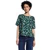 Street One A345527 Camicia con Stampa, Verde Cacciatore, 44 Donna