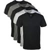 Gildan T-Shirt con Scollo A V, Multipack, Style G1103 Intimo Uomo (Pacco da 5)