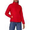 Amazon Essentials Piumino leggero a maniche lunghe resistente all'acqua ripiegabile (disponibile in taglie forti) Donna, Rosso Papavero Brillante, XXL