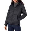 Amazon Essentials Piumino da Donna, Leggero, Impermeabile, Foderato in Sherpa, con Cappuccio, Nero, XL