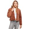 Urban Classics Corduroy Puffer - Giacca invernale da donna, con colletto alto, taglio corto, taglia XS fino a 5XL, caramella mou, XS
