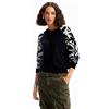 Desigual Maglione da Donna Limpopo, Nero, M