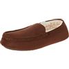 Amazon Essentials Pantofole a Mocassino Uomo, Marrone Toffee Scuro Micro Scamosciato, 39.5 EU