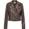 ONLY Onlcarmen Faux Leather Biker Cc Otw Onlcarmen - Scarpe da motociclista in finta pelle, colore: Rosso Donna (Pacco da 1)