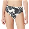 Amazon Essentials Slip Bikini a Vita Alta Sgambato Donna, Crema Nero Floreale, 52