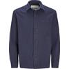 Jack & Jones Rddcolter Canvas Overshrit L/S SN, Blazer Blu Marine, XL