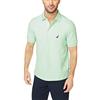 Nautica Men's Short Sleeve Solid Stretch Cotton Pique Polo Shirt, Ash Green, Medium