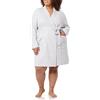 Amazon Essentials Vestaglia Leggera a Nido d'Ape di Media Lunghezza (Disponibile in Taglie Forti) Donna, Grigio Chiaro, 6XL Plus