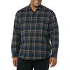 Amazon Essentials Camicia in flanella a maniche lunghe Uomo, Marrone Blu Marino Scuro Motivo Scozzese, XXL