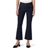 Amazon Essentials Jeans da Donna Elasticizzati Medio a Vita Medio Alta Kick Crop, risciacquo, Taglia 42
