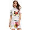 Desigual Vestito da Donna, Bianco, XL