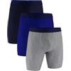 Under Armour Boxer da Uomo Performance Tech a Gamba Lunga, Cucitura Interna 22,9 cm, Comfort per Tutto Il Giorno, Royal Solid, Confezione da 3, Large