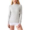 Damart T-Shirt con Collo Alto in Thermolactyl a Coste Felpate, Maniche Lunghe Grigio Erica XL