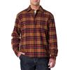Amazon Essentials Camicia in Flanella a Maniche Lunghe, Vestibilità Rilassata Uomo, Castagna Scuro Rosso Plaid Semplice, XXL