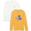 Amazon Essentials Disney | Marvel | Star Wars T-Shirt a Maniche Lunghe Uomo, Pacco da 2