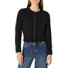 Amazon Essentials Cardigan con Bottoni in Mohair Sintetico, Vestibilità Classica Donna, Nero, XXL