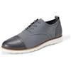 Amazon Essentials Scarpe da Ginnastica Oxford con Brogue, Stile Smart Casual in Maglia Uomo, Grigio, 43.5 EU