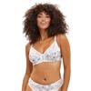 Sans Complexe Amelie Print Reggiseno, Stampa Floreale Blu e Grigio Chiaro, 3D Donna