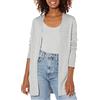 Amazon Essentials Cardigan Leggero Aperto sul Davanti (Disponibile in Taglie Forti) Donna, Grigio Chiaro Puntinato, XXL Plus