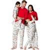 Amazon Essentials Completi Coordinati di Pigiami Natalizi per La Famiglia Donna, Luci Festive, L