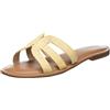 The Drop Monika Flat H-band Slide Sandal Donna, Beige, 36