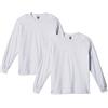 Gildan T-Shirt da Uomo a Maniche Lunghe in Cotone (Confezione da 2), Grigio Cenere (Confezione da 2), XXL