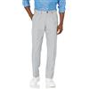 Amazon Essentials Pantaloni da Abito con Pinces con Vita Espandibile in Vita e Vestibilità Classica Uomo, Grigio Chiaro, 40W / 34L