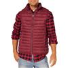 Amazon Essentials Piumino Smanicato Ripiegabile Impermeabile Leggero Uomo, Rosso Scuro, M