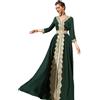 PolyJolly Abito da Donna in Stile Marocchino Arabo di Dubai, con Applicazioni Dorate, Diaspro, Medium