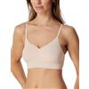 Schiesser Bustier da Donna con Spalline Sottili con Cuscinetti Rimovibili - Invisible Soft, Sabbia_179821, 44